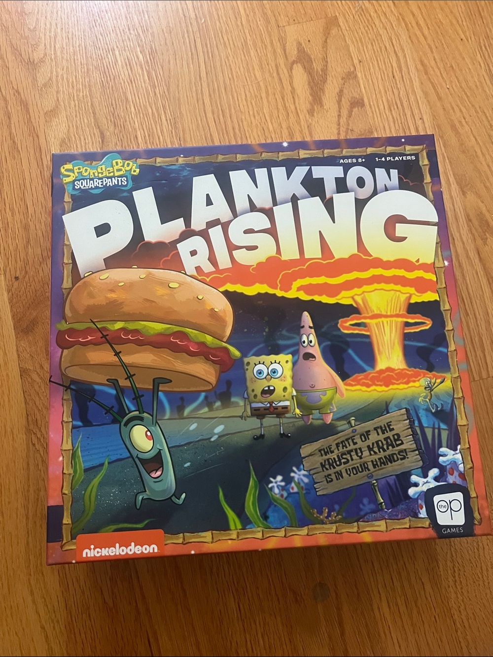 Nickelodeon SpongeBob Plankton Rising Board Game - Blue, Yellow, Orange Artwork